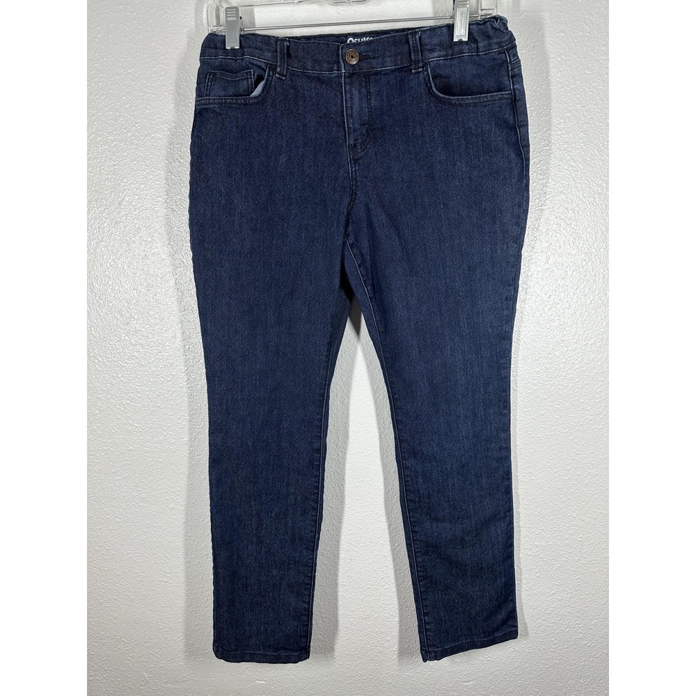 OshKosh B'gosh Jeans Girls 12P‎ Dark Wash Skinny Adjustable Waist Denim